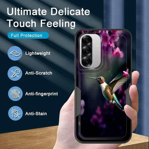 Vista 693 de Funda para Galaxy A14 5G, resistente de doble capa híbrida de policarbonato duro, goma suave, a prueba de golpes, funda protectora resistente