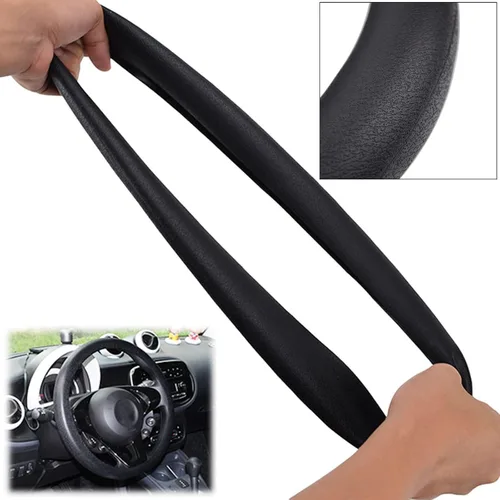 Vista 6 de AUTOXBERT Funda de silicona para volante, transpirable, antideslizante, protector de volante de automóvil, accesorio de decoración universal