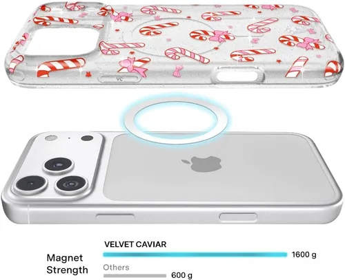 Vista 1076 de VELVET CAVIAR Funda para iPhone 15, compatible con MagSafe, probada contra caídas de 10 pies, fundas protectoras de diseño, leopardo color rosa