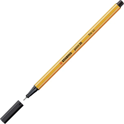 Vista 3 de STABILO Fineliner point 88 - Pack of 3 - Black