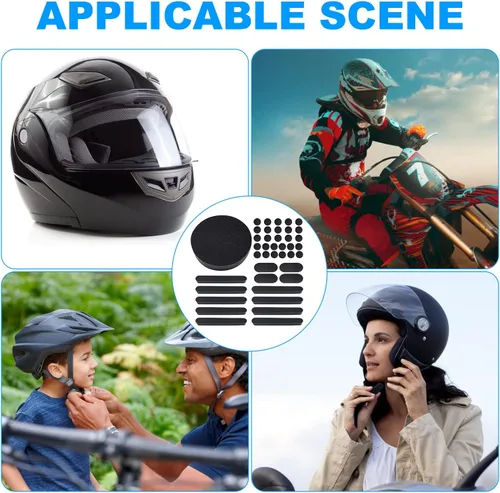 Vista 2 de Kit de almohadillas universales de espuma de repuesto, almohadillas universales para casco de Airsoft, almohadillas para casco de bicicleta