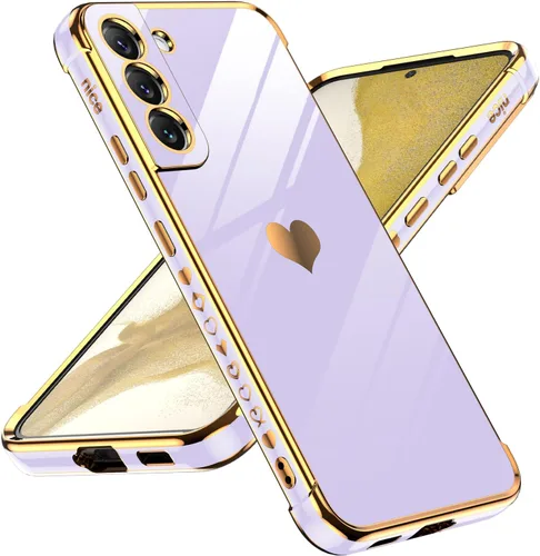 Vista 121 de LeYi Funda para Motorola-G 2025: Love Heart Plating Luxury, Negro