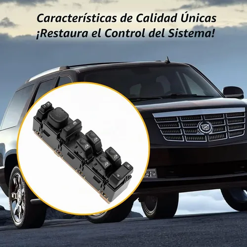 Vista 7 de Interruptor de ventana maestro 15883320, apto para Chevy GMC Cadillac 2003