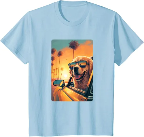 Vista 14 de Golden Retriever - Camiseta divertida de Golden Retriever con lentes, Negro