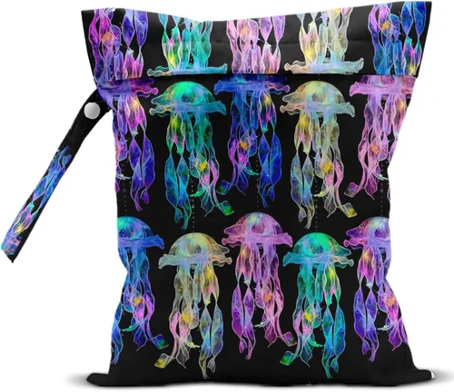 Vista 32 de Bolsa impermeable para traje de baño, bolsa húmeda y seca para playa y viaje, con cierre oculto, reutilizable para bebé, para trajes de baño Tortuga