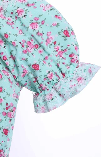 Vista 7 de Vibsion Disfraz de pradera pionera para niñas, disfraz floral de pueblo colonial para niñas