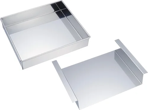 Vista 2 de Endoshoji TKG ATM08018 Molde de jalea de agar tofu de huevo, rectangular, acero inoxidable, resistente al óxido, higiénico, molde de tofu de huevo