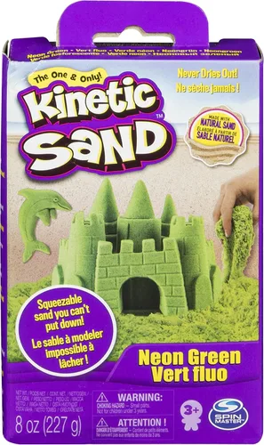 Vista 7 de Kinetic Sand Caja de neón de 8 onzas (variedad de colores, estilo seleccionado al azar. Una suministrada)