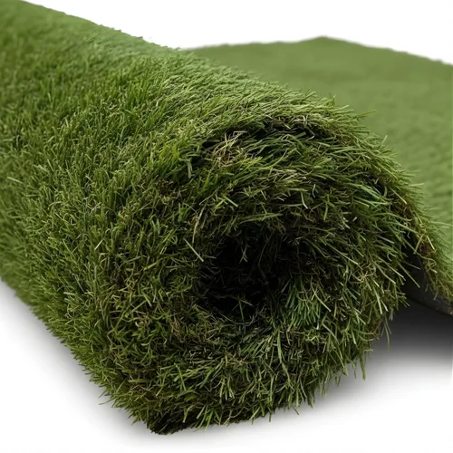 Vista 9 de [Usado] Ottomanson Césped Artificial Turf de 22" x 20' para Interiores y Exteriores, Alfombra de Césped Sintético con Agujeros de Drenaje