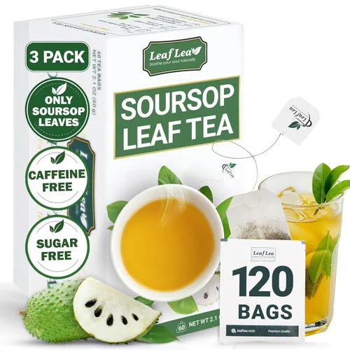 Vista 11 de LeafLea Bolsas de té de melón amargo natural, 40 bolsas de té de hierbas Cundeamor - Té de frutas Melon Amargo Gohyah Apoyo para el bienestar