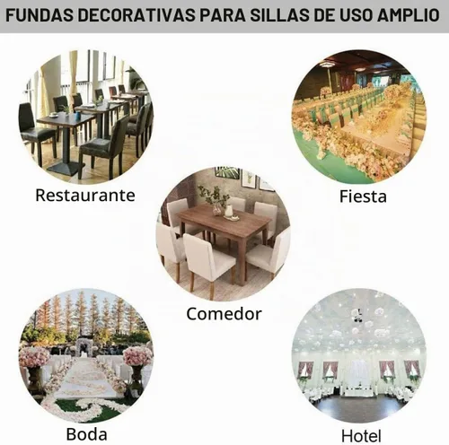 Vista 7 de HZDHCLH Juego de 4 fundas para sillas de comedor color burdeos, fundas elásticas de elastano para sillas Parsons, paquete de 4, fundas de asiento