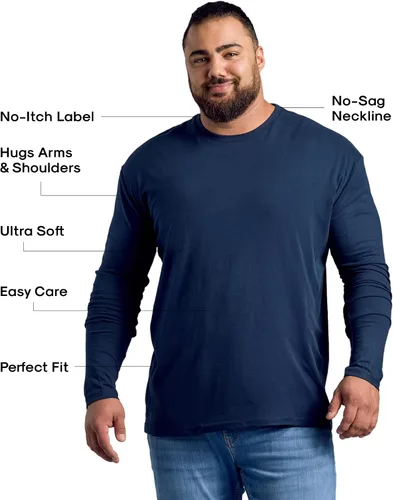 Vista 2 de True Classic Camisas de manga larga para hombre, camisetas de manga larga para hombre, camisas Henley para hombre y camisetas térmicas de punto gofre