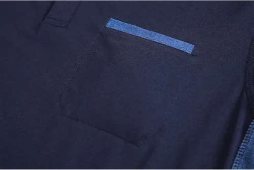 Vista 5 de SWISSWELL Polo de manga larga para hombre, camisas de golf con cuello para trabajo, casual, oficina, para trabajo