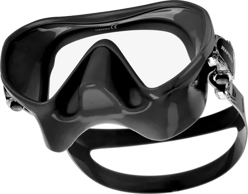 Vista 4 de Phantom Aquatics Juego de esnórquel sin marco con máscara de snorkel Negro