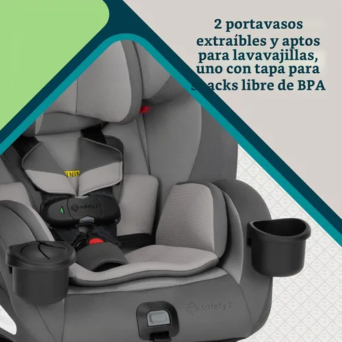 Vista 10 de Safety 1st EverSlim - Asiento de automóvil convertible 4 en 1, clip de pecho SecureTech, ultra delgado, 4 modos de bebé a refuerzo, asiento