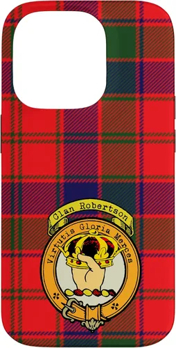 Vista 17 de Robertson Clan Scottish Crest and Tartan Case for iPhone 16