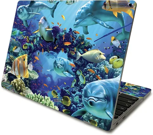 Vista 19 de MightySkins Skin compatible con Samsung Chromebook 4 (2021) de 11.6 pulgadas - Aztec Fox Funda protectora de vinilo duradera y única Fácil