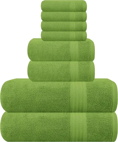Vista 64 de GLAMBURG Juego de 2 Sábanas de Baño Extra Grandes de Algodón Premium de 700 GSM - 100% Algodón Peinado - 2 Sábanas de Baño 35x70 pulgadas - Calidad