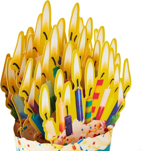 Vista 4 de Hallmark Paper Wonder Shoebox - Divertida tarjeta desplegable para cumpleaños (cupcake, Not That Old)