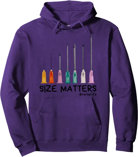 Vista 11 de Needle Size Matters Sudadera con capucha divertida de enfermería CNA Nurse Life, Negro