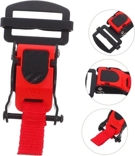 Vista 9 de ULTECHNOVO Hebilla de liberación rápida, clip adaptador de correa de barbilla duradera para medios cascos de cara completa, mecanismo de bloqueo