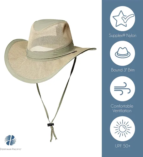 Vista 2 de Dorfman Hat Co. - Sombrero de safari para hombre (1 pieza)