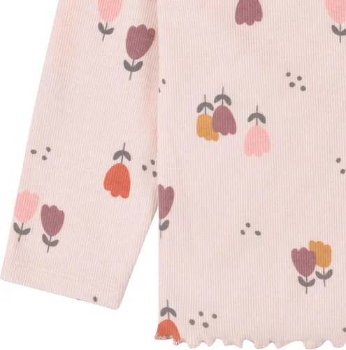 Vista 7 de Gerber Paquete de 2 camisetas de manga larga con volantes dobles para bebés y niñas