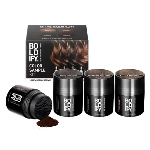 Vista 11 de BOLDIFY Fibras capilares (1.01 oz) – Rellena el cabello fino y fino para un aspecto más completo y grueso al instante – 14 tonos para mujeres