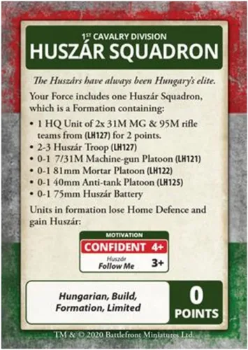 Vista 3 de Battlefront Miniatures Flames of War WW2: Bagration - Tarjetas de comando húngaras