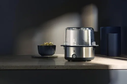 Vista 2 de WMF KITCHENminis - Máquina de palomitas de maíz para hacer palomitas de maíz, compacta, gran capacidad (2.2 litros), fácil operación, tapa