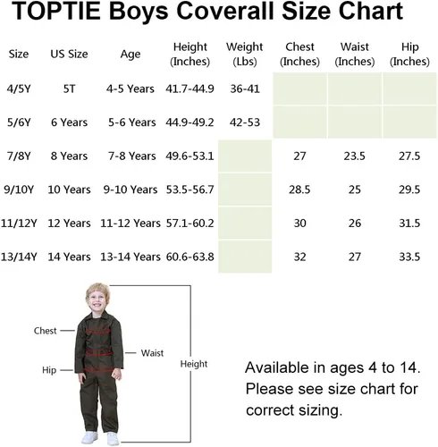 Vista 2 de TopTie Mono para niños mecánico de Navidad, Halloween, traje de vuelo, traje de mecánico
