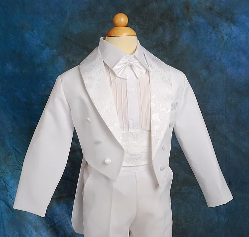 Vista 5 de Lito Angels Conjunto de 5 piezas de esmoquin clásico con cola para niños 001 011