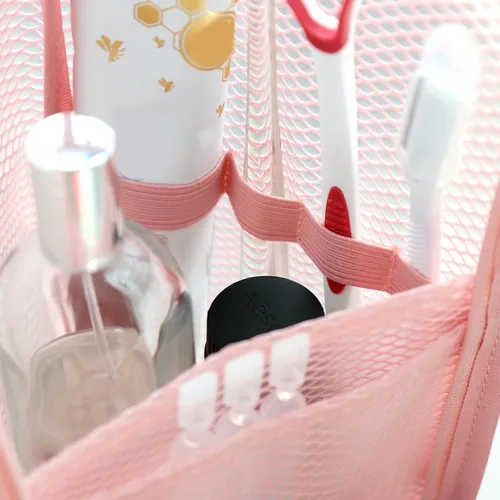 Vista 7 de Portable Makeup Brush Holder & Travel Case, Vertical Cosmetic Brush Organizer with 4 Color Choices, Multifunctional Storage &