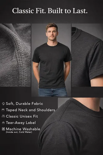 Vista 8 de Tee Hunt Camisetas gráficas y camisetas sin mangas para hombre Roll with Power Pickup Truck Negro