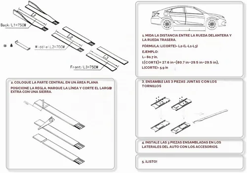 Vista 7 de Q1-TECH, 9 piezas de extensión de labio de parachoques delantero y faldones laterales difusores compatibles con Chevrolet Chevy Cruze 2011 2012 2013