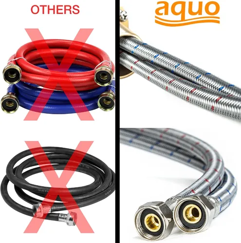 Vista 9 de aquo Grifo de baño – Grifo de fregadero de 7 pulgadas de altura que se adapta a una variedad de fregaderos de baño, evita problemas de fugas