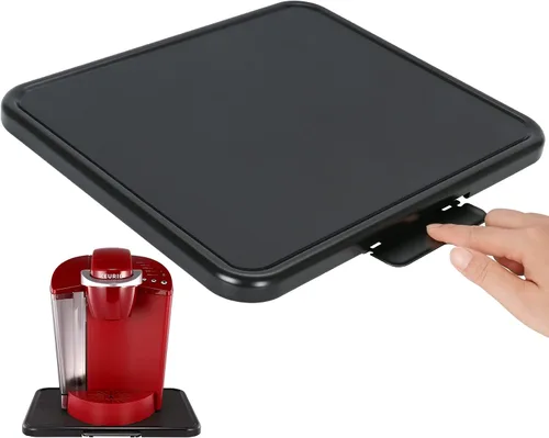 Vista 8 de Bandeja deslizante para mezclador para Kitchenaid 4.5-5 Qt con cabeza inclinada - Bandeja rodante de metal para encimera de cocina, deslizador