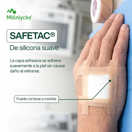 Vista 4 de Cinta de silicona suave Mepitac 298300, 2 cm / 0.8 in x 3.3 yd