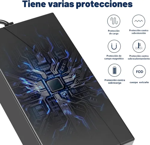 Vista 5 de Cargador universal de 42 V/36 V compatible con Razor, Jetson, Voyage, Gotrax, Ninebot y más, 7 enchufes de repuesto