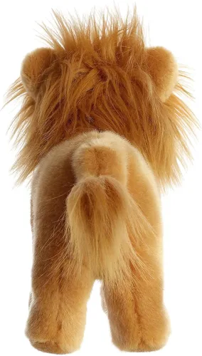 Vista 4 de Aurora® Adorable animal de peluche Miyoni® Lion - Detalle realista - Compañerismo apreciado - Marrón 10 pulgadas