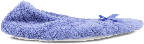 Vista 4 de ISOTONER Zapatillas de bailarina para mujer, acolchadas y estampadas sólidas, paquete de 2