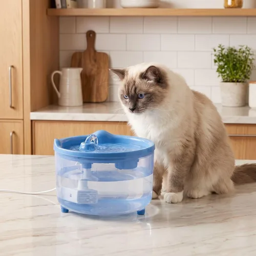 Vista 5 de Automatic Cat Water Fountain Pet Cat Fountain Filter Circulating