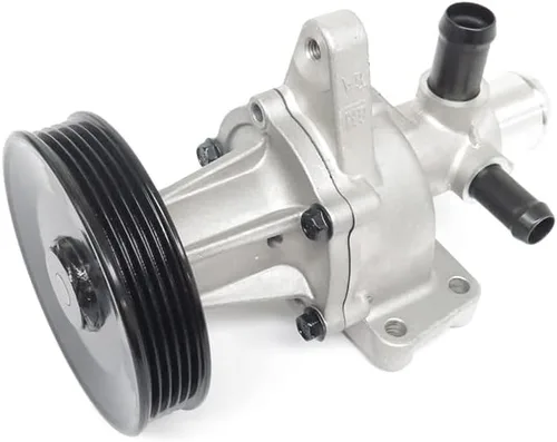 Vista 2 de RAREELECTRICAL Bomba de agua de motor con polea de 5 costillas compatible con Chevrolet Spark 2011-2015 1.2L L4 2016-2017 Spark Classic 2018-2021
