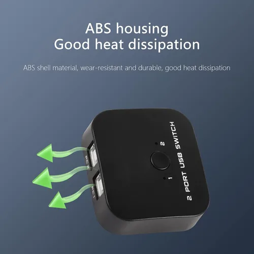 Vista 3 de SinLoon Interruptor de uso compartido de impresora USB, 2 PC comparten 1 dispositivo USB para 2 computadoras, teclado compartido, ratón, escáner