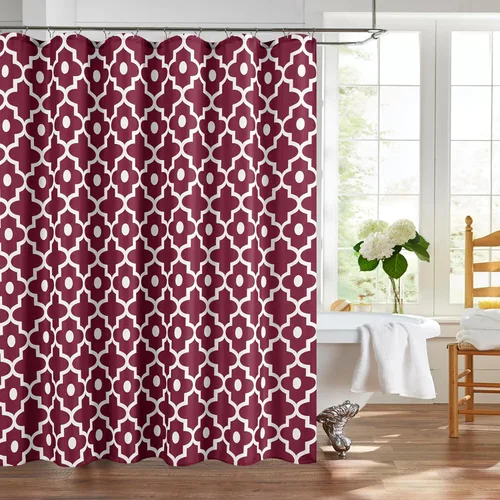 Vista 16 de Biscaynebay - Cortinas de tela texturizada a cuadros para baño