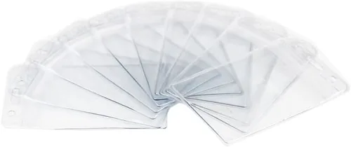 Vista 6 de 12 soportes transparentes extra grandes de 6 x 4 para pasaporte, efectivo, boletos de avión, recibos, tarjetas de crédito, etc