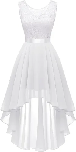 Vista 42 de BeryLove Vestido de cóctel de encaje formal para mujer, fiesta de invitada Negro