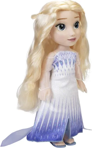 Vista 5 de Disney Frozen 2 Feature Elsa Doll - Mira cómo los labios de Elsa se mueven mientras ella canta
