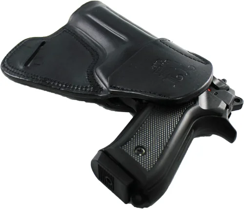 Vista 3 de YT HOBBY Funda de Pistola de Cuero Artesanal Premium SOB (Small of Back)