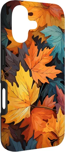 Vista 3 de Colorful Leaves Otoño y Otoño Tema, Otoño Color Funda para iPhone 17